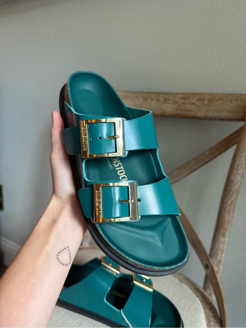 Birkenstock Arizona Droplet Buckle Sandals dark teal - Picture 5 of 7